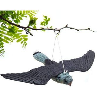 OEM Decoraci&oacute;n Anti-palomas Realista, Figura De Jard&iacute;n Con Cuerdas Colgantes, Protecci&oacute;n Efectiva, 34x52x9 Cm