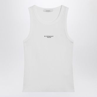 Givenchy White Slim Fit Tank Top With Logo
