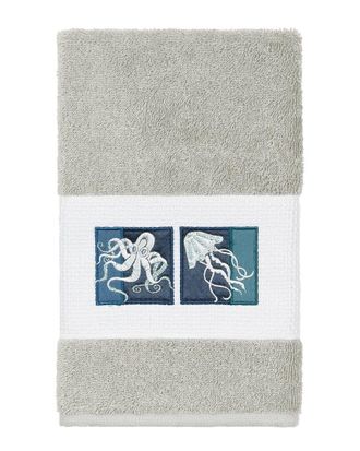 Linum Home Textiles Ava Turkish Cotton Embellished Hand Towel