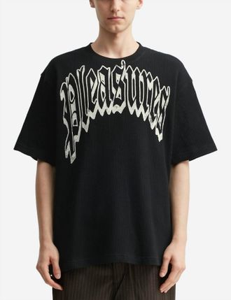 Pleasures Twitch Waffle Shirt In Black