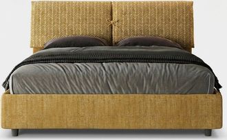 Itamoby Cama Doble En Tejido Container 160x190 Mados Giada Aragona - Amarillo