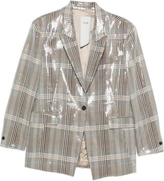 Rame Blazer con paillettes - Toni neutri