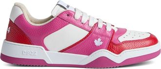 Dsquared2 panelled low-top leather sneakers - women - Rubber - 38 - White