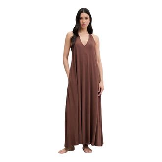 Liu Jo Kleedjes, Dames, Bruin, XS, Strandjurk