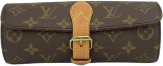 Louis Vuitton Pre-owned Clutches, female, Brown, Size: ONE SIZE Pre-owned Canvas Home-Office Clutch
