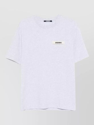 Jacquemus round neck t shirt short sleeves style