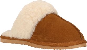 Whistler Hausschuh WHISTLER Carini W Leather Warm Slipper, Damen, Gr. 37, otter, Leder, Schuhe Hausschuh, Pantoffel,Clog,Mule,Flats mit Fellkragen