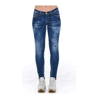 Frankie Morello Skinny Fit Jeans, female, Blue, W26, Vintage Skinny Jeans for Modern Men