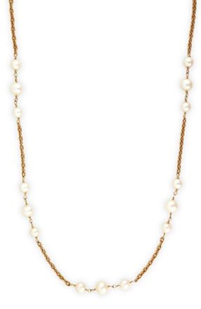 Effy 14K Yellow Gold Scattered Pearl Chain Necklace in 14K Gold at Nordstrom, Size 18