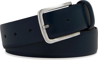 Piquadro Accessoires, Heren, Blauw, ONE Size, Leer, Riem van volnerfleer met gesp