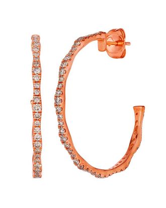 Le Vian 14K Rose Gold 1.04 ct. tw. Diamond Hoop Earrings