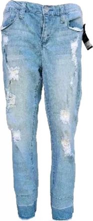 Seven 7 Womens Skinny Easy Fit Distressed Jean In Blue
