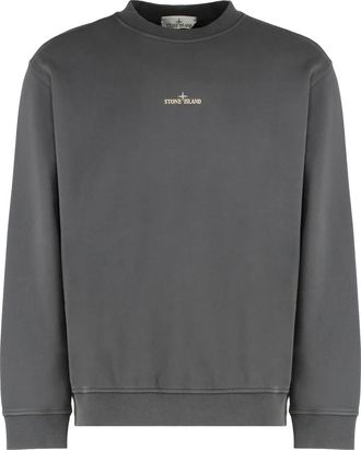 Stone Island Oversized Crewneck Sweatshirt with Print