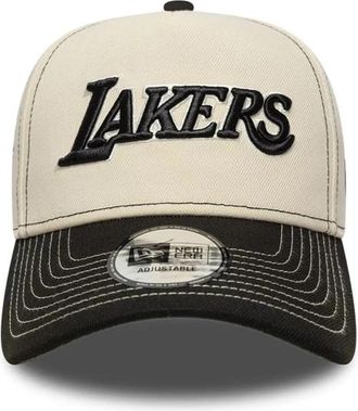 New Era Beige Black Logo Baseball Hat
