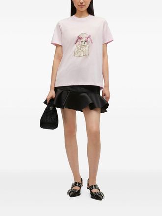 Ganni Graphic Logo T-Shirt - Pink