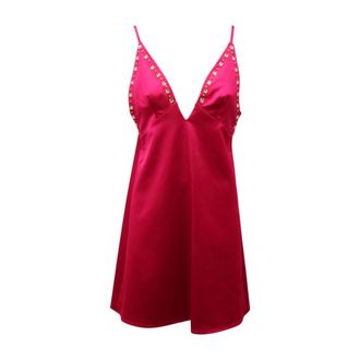 Imperial Short Dresses, female, Pink, S, Acuseaxa Satin Dress