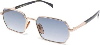 Eyewear by David Beckham Heren, Accessoires, Geel, Maat: 55 MM
