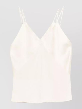 Forte_Forte v neck satin sleeveless top