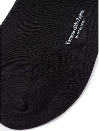 Ermenegildo Zegna Gray Cotton Socks Clothing