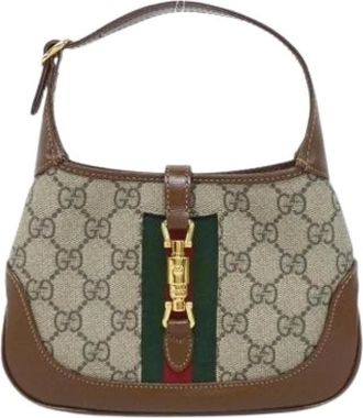Gucci Pre-owned Shoulder Bags, female, Beige, Size: ONE SIZE Pre-owned Vintage Shoulder Bag
