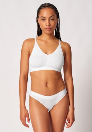 Skiny Soft-BH SKINY Smartouch, Damen, Gr. 36, Cup A/B, weiss (wei&szlig;), Obermaterial: 92% Viskose, 8% Elasthan, Basic, normal, BHs Soft-BH, herausnehmbare Pads
