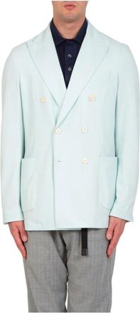 Circolo 1901 Pastel Double-Breast Blazer - Heren - Blazers - Blauw - L - Jassen