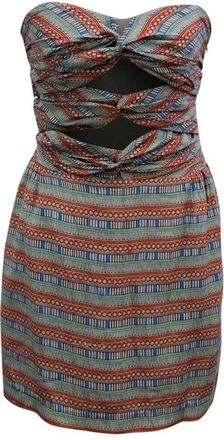 Mara Hoffman Patterned Strapless Dress Size XXS