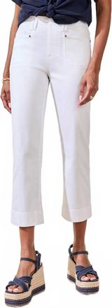 Tribal Womens Capri Pant In White