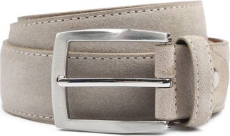 Suitable Suede Belt - Mens - Clothing, taupe, 105