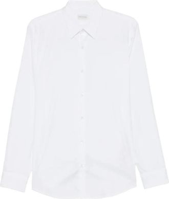 Dries Van Noten Curles 2295 Shirt - Heren - Zakelijke Overhemden - Wit - M - Katoen - Overhemden