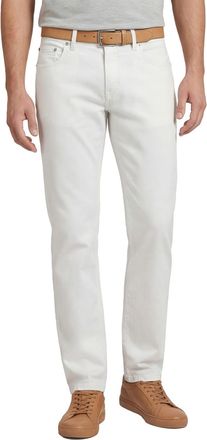 Gardeur off white slim fit 5-pocket slim fit katoen