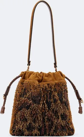 Etro Kalispera Mini beaded fringed shoulder bag