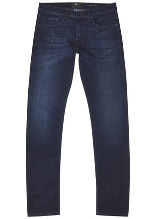 7 For All Mankind Slimmy Tapered Luxe Performance+ Jeans - Blue - W32