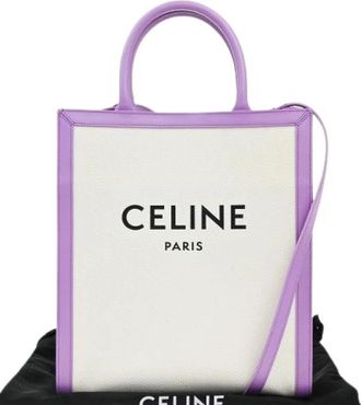 Celine Pre-owned Tote Bags, female, Purple, Size: ONE SIZE Pre-owned Canvas Tote Bag