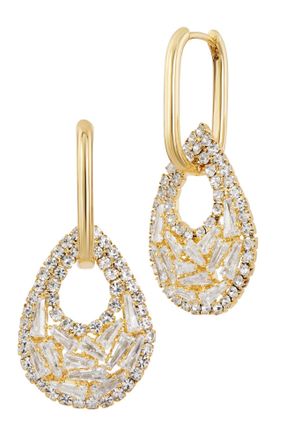 Savvy Cie Jewels PAVE DOORKNOCKER EARRINGS