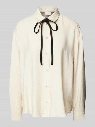 Jake*s Regular Fit Hemdbluse aus Viskose-Mix in Ecru, Gr&ouml;&szlig;e 44