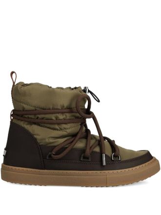 INUIKII padded ankle boots - men - Calf Leather/Fabric/Rubber/Fabric - 44 - Green