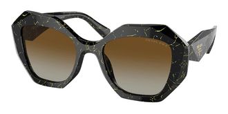 Prada PR 16WS Asian Fit Polarized 19D6E1 Womens Sunglasses Black Size 53