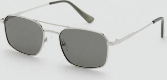 Mango Occhiali da sole montatura metallica argento - Uomo - Taglia unica - MANGO MAN