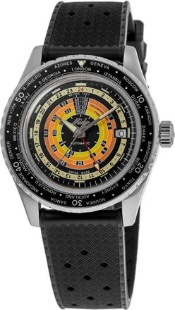 Mido Ocean Star Decompression Worldtimer Black Dial Rubber Strap Mens Watch M026.829.17.051.00