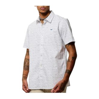 Kaporal Polo Shirts - Heren - Korte mouwen Overhemden - Wit - 2XL - Katoen - Overhemden