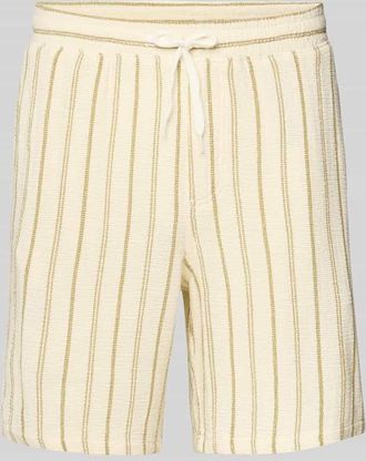 Jack & Jones Jack & Jones Regular Fit Shorts mit Strukturmuster Modell JAIDEN COBA in Khaki, Gr&ouml;&szlig;e XL