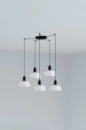 Faro Barcelona Tatawin S L&aacute;mpara Colgante 5 Luces Blanca 20340-116-5l