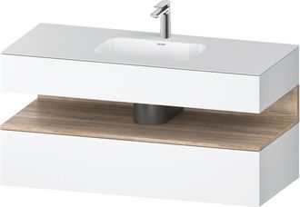 Duravit Qatego Lavabo Encastrado Con Base De Lavabo Consola, - Duravit