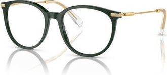 Swarovski 52mm Phantos optical glasses in Green at Nordstrom