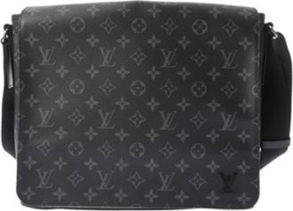 Louis Vuitton Black Monogram Canvas Shoulder Bag (Pre-Owned)