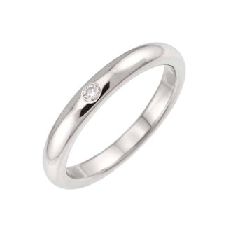 Tiffany & Co. Silver Platinum 950 Band Ring (Pre-Owned)