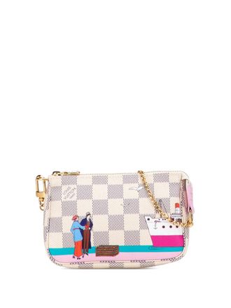Louis Vuitton 2016 Damier Azur Illustre Transatlantic Mini Pochette Accessoires handbag - women - Canvas - One Size - Multicolour