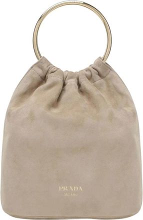 Prada Mujer, Bolsos, Beige, Talla: ONE Size