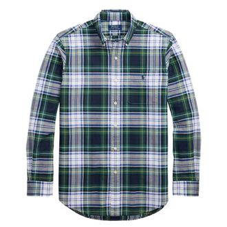 Polo Ralph Lauren Custom Fit Plaid Oxford Shirt, Size X-Large